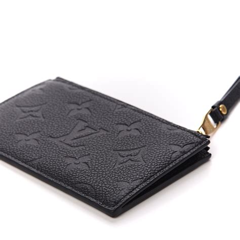 louis vuitton card holder black|louis vuitton zipped card holder.